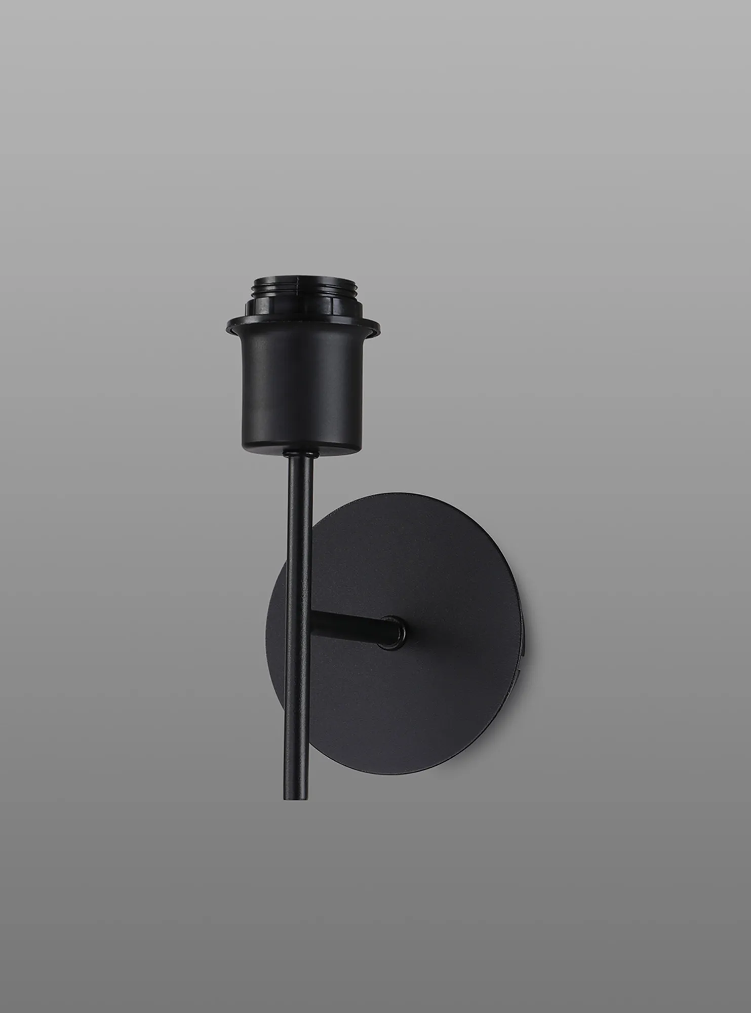 Carrie Satin Black Wall Lights Deco Armed Wall Lights